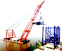 Newly-built floating crane