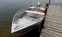 New 15′ x 68″ Aluminum Work/Fishing Tiller Boat